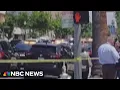 Police respond to a bomb threat at a California bank