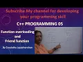 C Programming Function overloading and Friend function Sreelatha Jayachandran Malayalam
