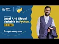 Local and Global Variables in Python in Hindi Scope Of Variables Local vs Global SDPGuruji