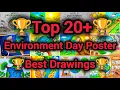 Environment day poster drawings for Prize winner environment drawings