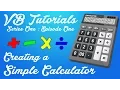 Creating a Simple Calculator - VB Tutorials