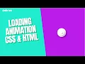 How to create a preloader for websites Loading Animation using HTML CSS