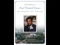 In Loving Memory of Errol Fredrick Carter