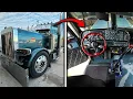 Peterbilt 379 Gets A 4000 Interior make over Custom Seats Dash Doors Floors