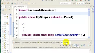 what i do if the console disappeared in eclipse java