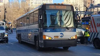 MTA NYCT 2008 MCI D4500CT on the SIM33 Broadway East 13th St