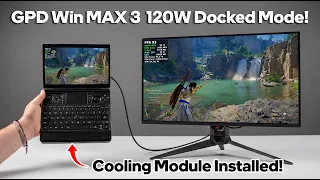 The GPD Win Max 3 Cooling Module Changes Everything! 1440p Desktop Mode