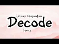 Download Lagu Sabrina Carpenter - decode (Lyrics)