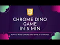 How to make Chrome dinosaur game using JS in 5 minutes