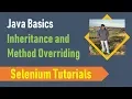 15B Java Basics for Selenium - Inheritance and Method Overriding