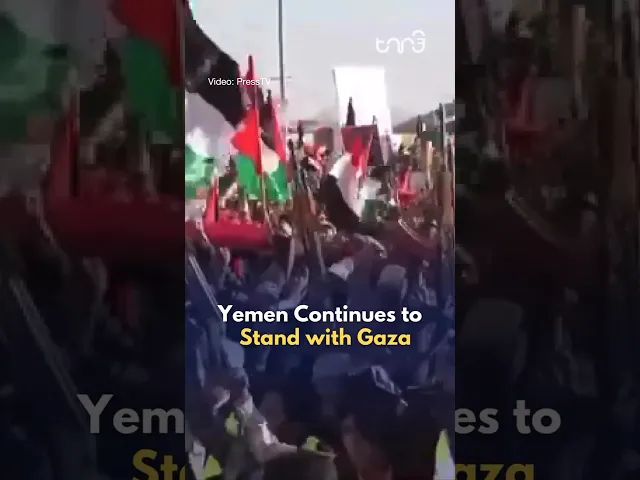 ⁣Hundreds of thousands of Yemenis fill streets in solidarity for G@za, unwavering in their support.