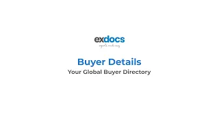 How to Add Manage Buyers in ExDocs Buyer Directory Business Card Auto-Fill