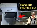REV-A-SHELF INSTALL TUTORIAL REVIEW TURN CABINET INTO TRASH CAN AREA