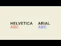Helvetica vs Arial