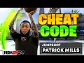 PATRICK MILLS is LITERALLY the BEST JUMPSHOT BASE on NBA 2K24 NEW BEST JUMPSHOT 100 GREEN WINDOW