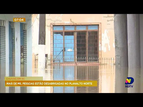 Chuvas em SC: Rio Negrinho em alerta por conta do nível do rio