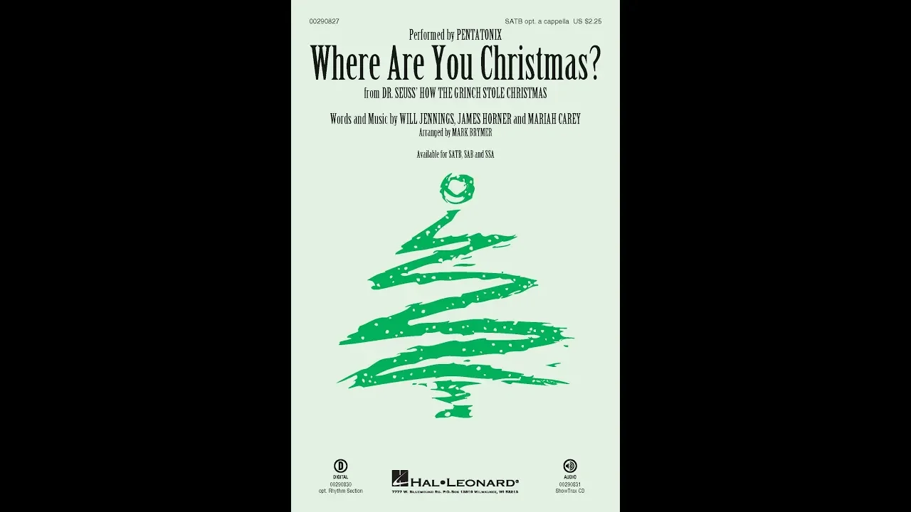 Where Are You Christmas? (SATB Choir) - Arranged by Mark Brymer Where Are You Christmas? (SATB Choir) - Arranged by Mark Brymer