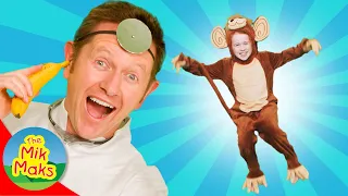 Five Little Monkeys Kids Songs and Nursery Rhymes The Mik Maks