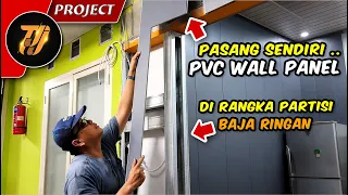 Cara Bikin Partisi Dapur Sendiri dari PVC Wallpanel | Hasilnya Rapi & Modern