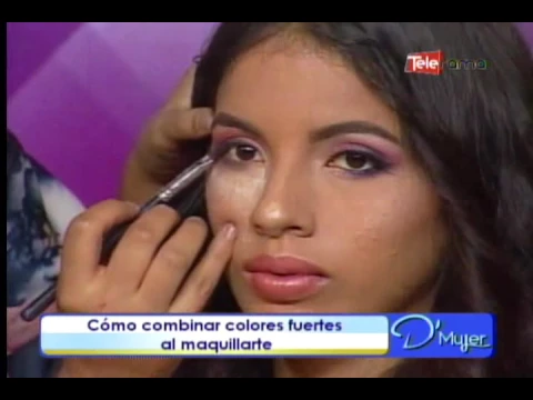 Cómo combinar colores fuertes al maquillaje