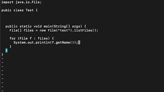 Java List Files In A Directory