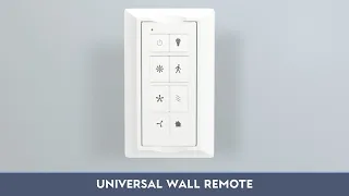 Universal Ceiling Fan Remote Control Kit with Wall Mount by Prominence Home