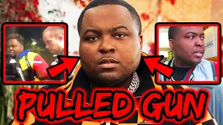 sean kingston pulls gun assaults video director
