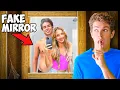 I Built a SECRET Mirror to Spy on my Ex-Girlfriend!