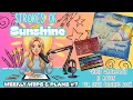 Testing Rubens Pearlescent Watercolors in Dr Seuss Book Weekly WIPs Strokes of Sunshine Week
