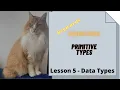 Lesson 5 Data Types