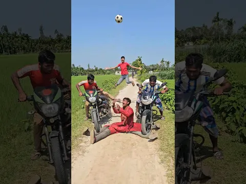 The two of them got on the motorcycle and sat down.