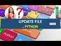 FILE HANDLING UPDATING FILE IN PYTHON IN HINDI