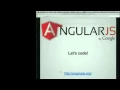 AngularJS Intro Dependency Injection