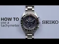 How to use a tachymeter