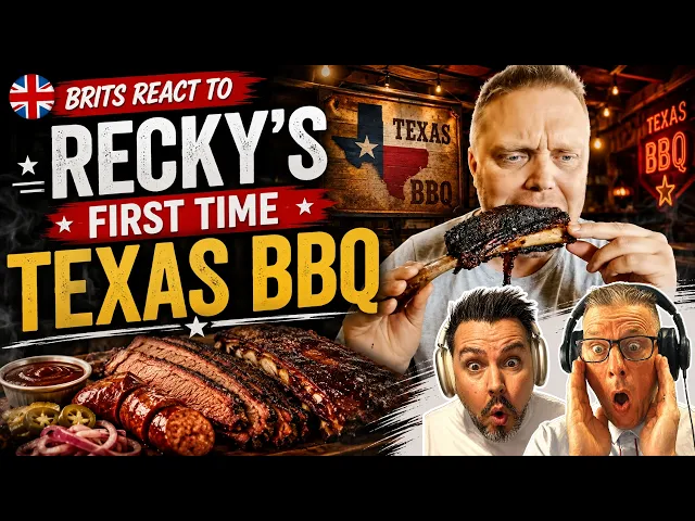 Video: European Tries REAL Texas BBQ for the First Time… Is Terry Black’s Worth the Hype?! | Brits React