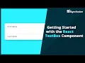 Getting Started with the React TextBox Component