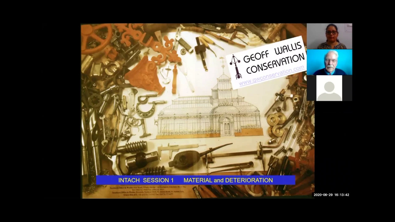 6: Conservation of cast and wrought iron - 1 (Conservation Insights 2020)