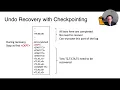 Lecture 20 Part 9 ARIES and Checkpointing