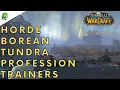 Wotlk Classic Horde Borean Tundra Profession Trainers