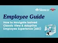 How to Navigate isolved Classic View Adaptive Employee Experience AEE Employee Guide