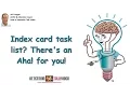 AD Tip Index Card-Based Task List