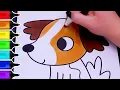 Cute Puppy Dog Coloring Page Quiet Satisfying Coloring Ohuhu Art Markers