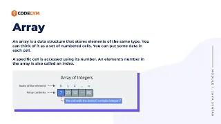 Arrays in Java CodeGym University Course