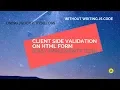 CODING TUTORIAL JQUERY FORM VALIDATION