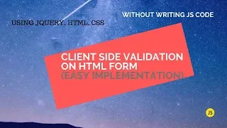 CODING TUTORIAL JQUERY FORM VALIDATION