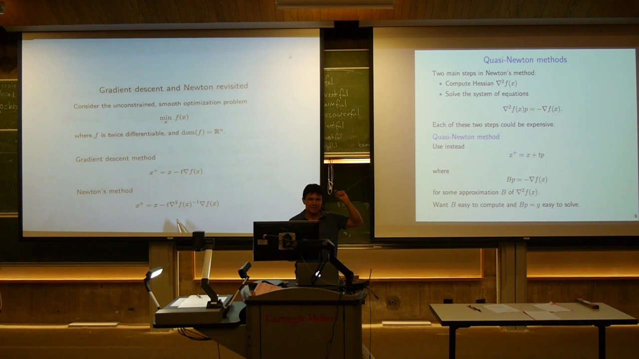 Lecture 18: Quasi-Newton methods