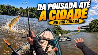 DA POUSADA ATÉ CUIABÁ DE CAIAQUE — 22 km pelo Rio Cuiabá