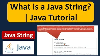 What is a Java String Java Tutorial