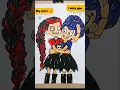 Drawing Lilly twin and Lilly love braids from poppy playtime