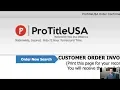 ProTitleUSA Review Is this the easiest way to do a title search